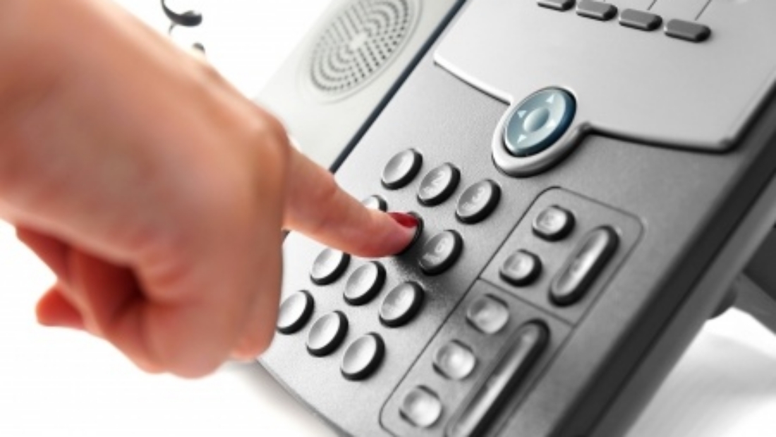 making phone call