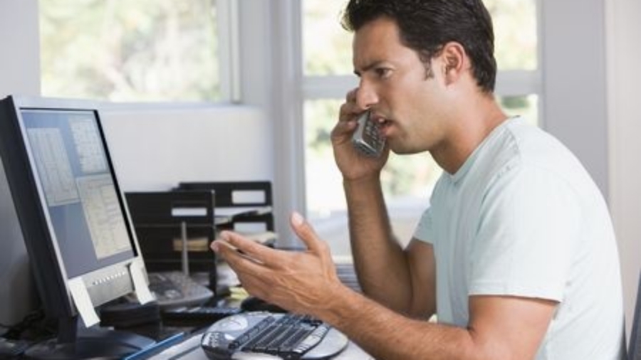 customer left on hold